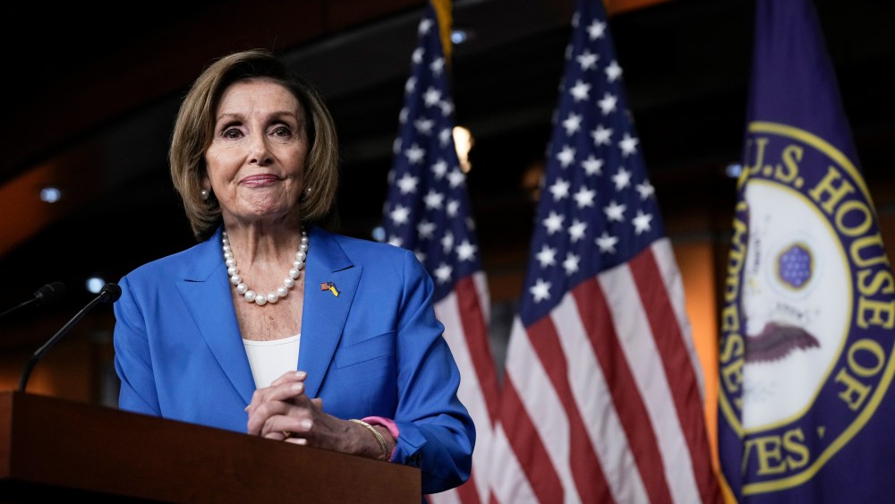 Speaker of the House Nancy Pelosi.