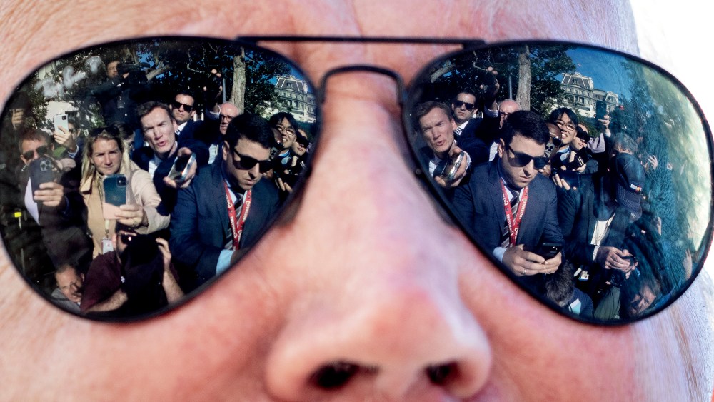 President Joe Biden as speaks to the press on the South Lawn of the White House on Oct. 6 in Washington, D.C.