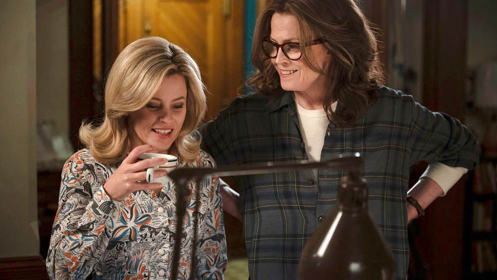 Elizabeth Banks, left, and Sigourney Weaver in a scene from "Call Jane."