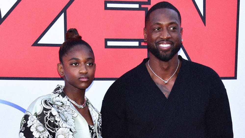 Image: Former professional basketball player Dwayne Wade and his daughter Zaya Wade