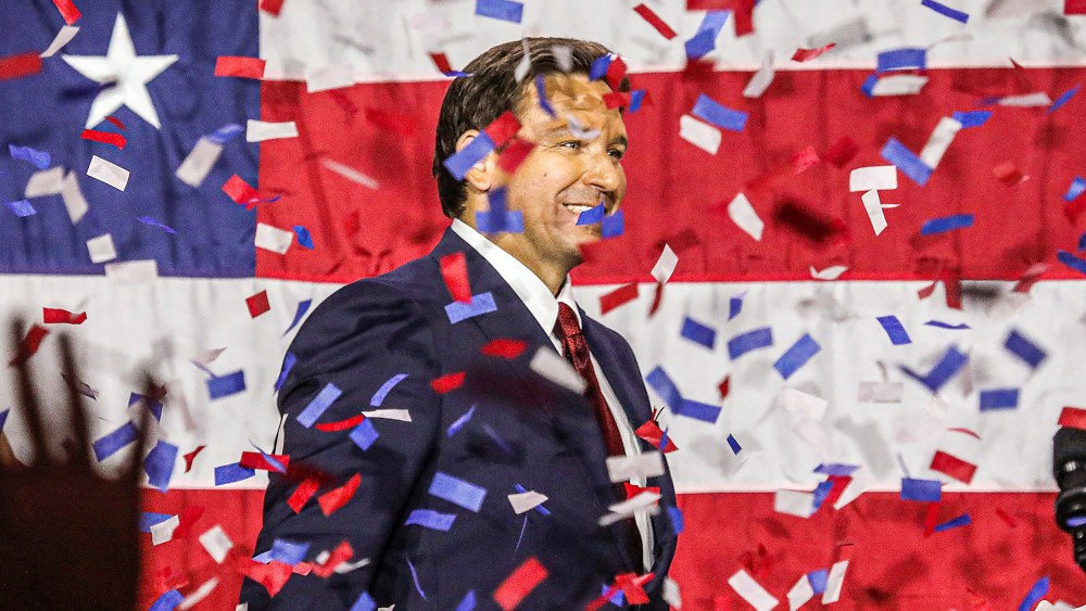 Florida Governor Ron DeSantis at an election night watch party in Tampa, Fla. on Nov. 8.