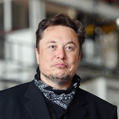 Elon Musk at the Tesla Gigafactory in Germany on August 13, 2021.