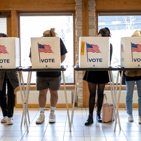 Image: Americans Head To The Polls To Vote In The 2022 Midterm Elections