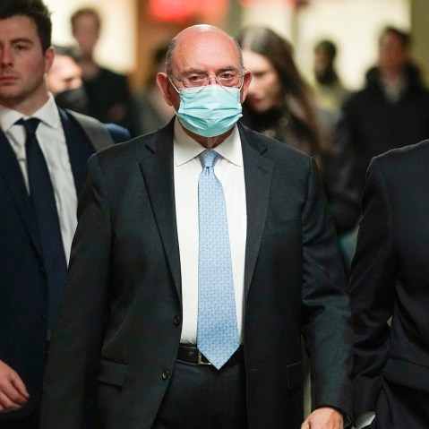 Trump Organization's former Chief Financial Officer Allen Weisselberg arrives to the courtroom in New York, Tuesday, Nov. 15, 2022. (AP Photo/Seth Wenig)