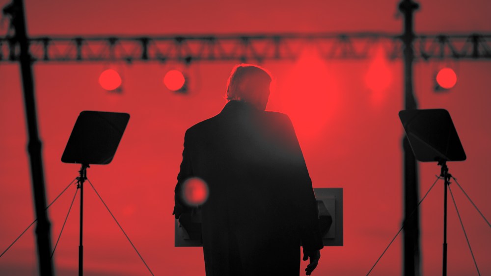 Image: Former President Donald Trump at rally in Selma, N.C., on April 9, 2022.