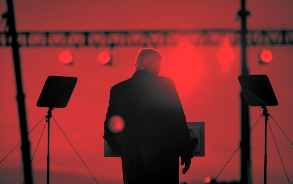 Image: Former President Donald Trump at rally in Selma, N.C., on April 9, 2022.