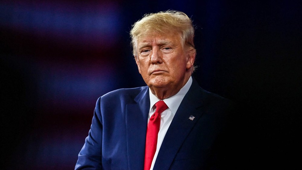 Former US President Donald Trump speaks at the Conservative Political Action Conference