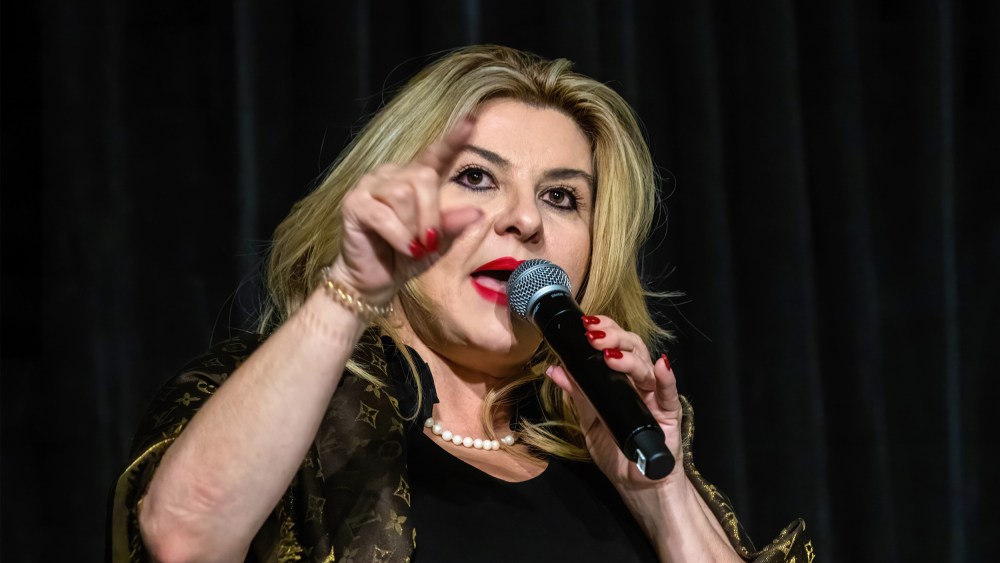 Michele Fiore speaks at Nevada's Republican gubernatorial primary debate in Reno in 2022.