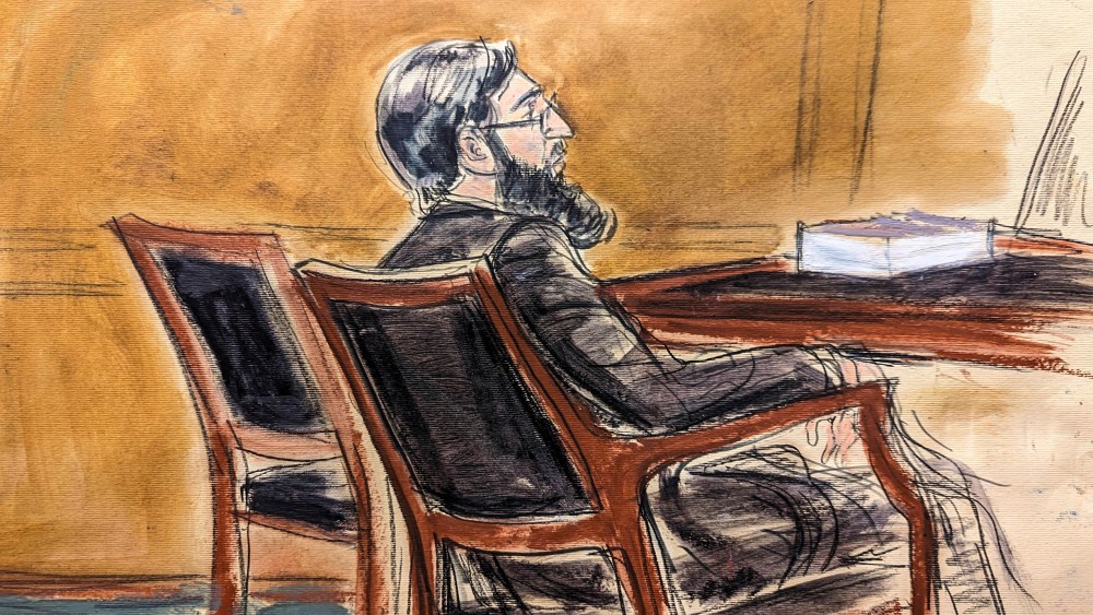 Image: Sayfullo Saipov sits in court during jury deliberations in federal court in New York on Jan. 26, 2023.