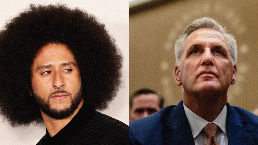 Image: Colin Kaepernick and House Speaker Kevin McCarthy.
