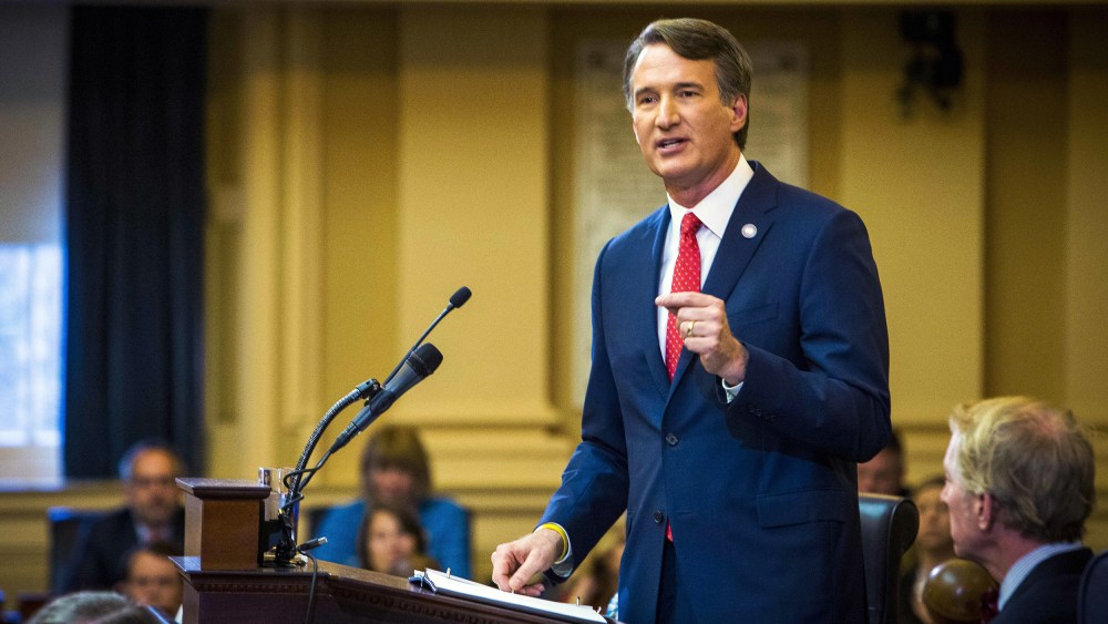 Virginia Gov. Glenn Youngkin delivers his State of the Commonwealth address to a joint session of the Virginia legislature in the House chamber in Richmond, Va., Jan. 11, 2023. Amazon Web Services plans to invest $35 billion in new data centers in Virginia under a deal with the state, Youngkin announced Friday, Jan. 20, 2023.
