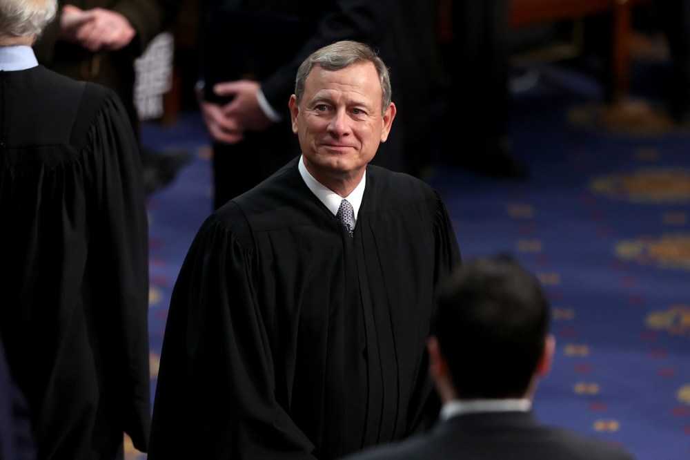 Chief Justice John Roberts is at the Capitol in Washington, D.C.