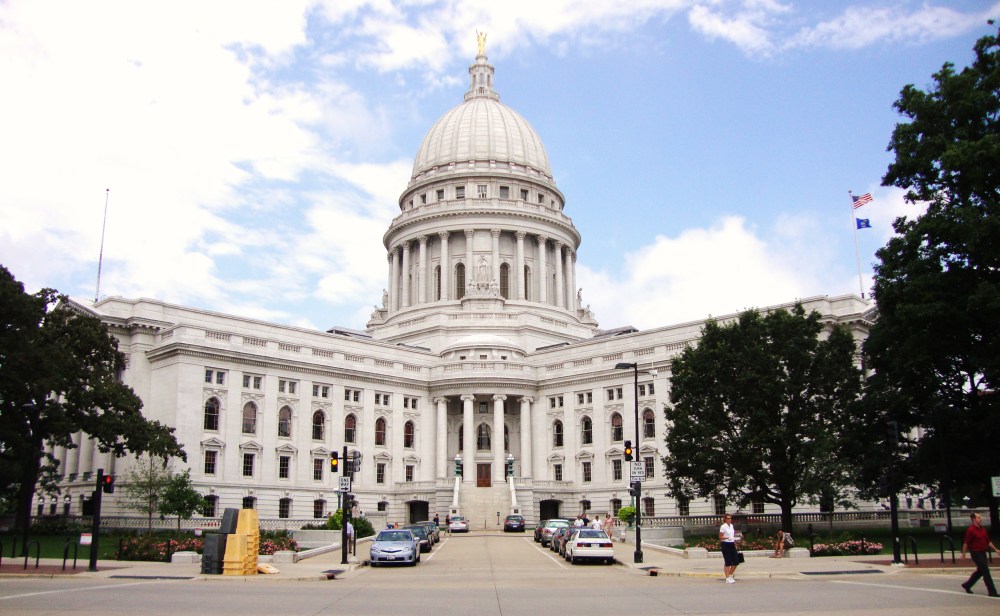 The Wisconsin State Capitol in Madison, Wis.