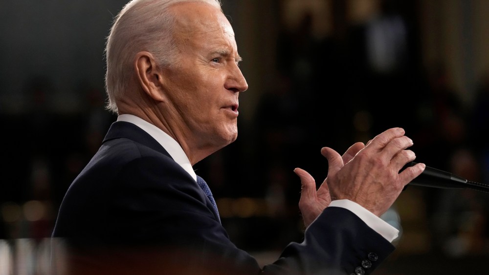 IMage: President Joe Biden delivers the State of the Union address at the Capitol on Feb. 7, 2023.
