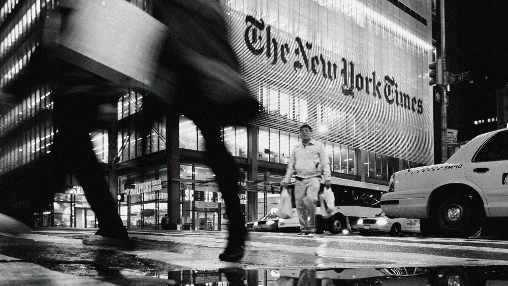The New York Times headquarters.