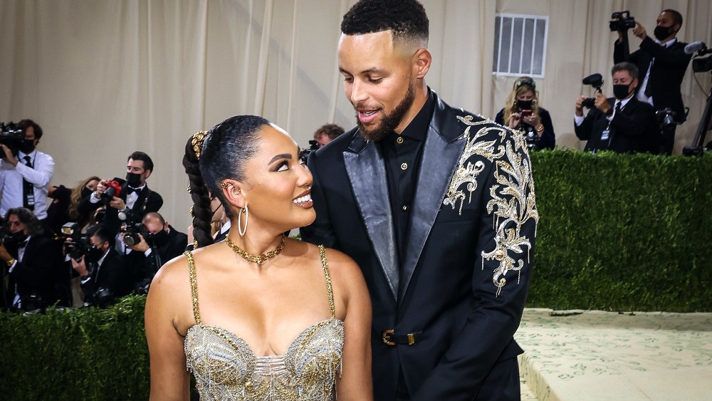 Ayesha and Steph Curry attend the 2021 Met Gala benefit at Metropolitan Museum of Art on Sept. 13, 2021 in New York.