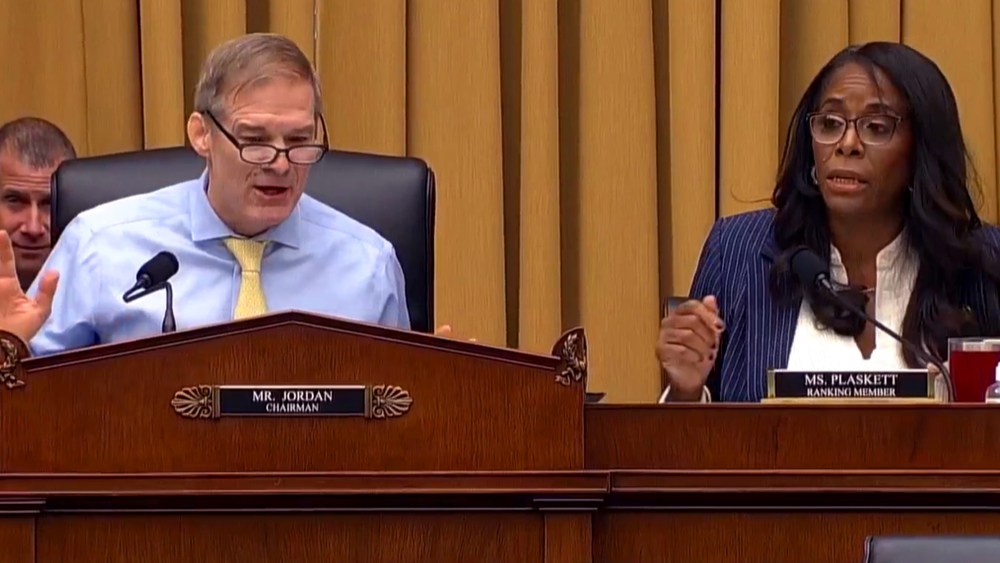 Jim Jordan and Stacey Plaskett.