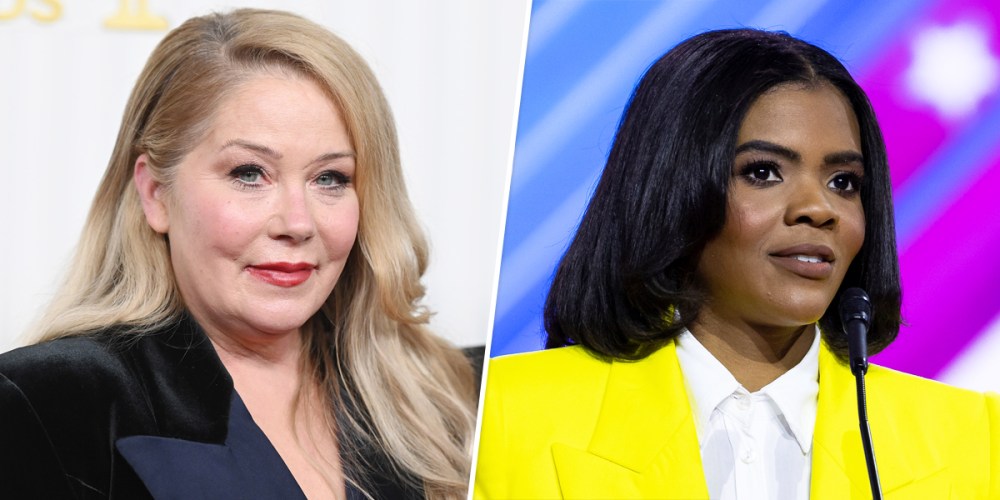 Christina Applegate and Candace Owens.