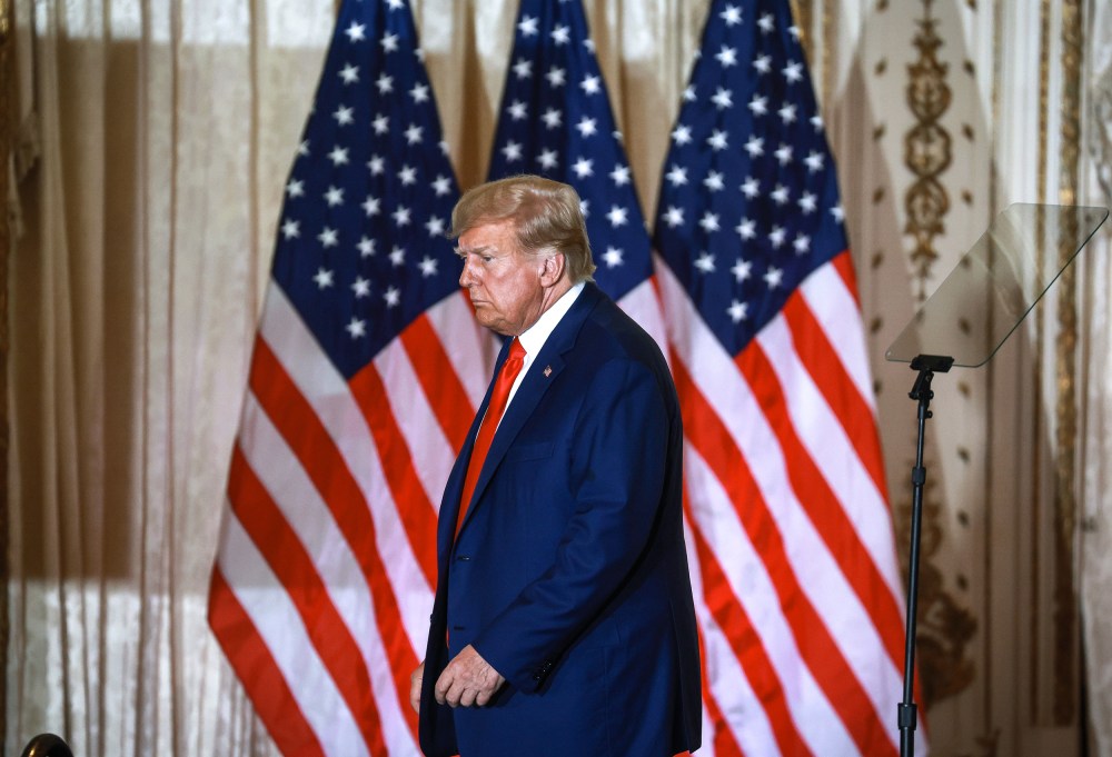 Image: Former President Donald Trump attends an event at the Mar-a-Lago Club on April 4, 2023 in West Palm Beach, Fla.