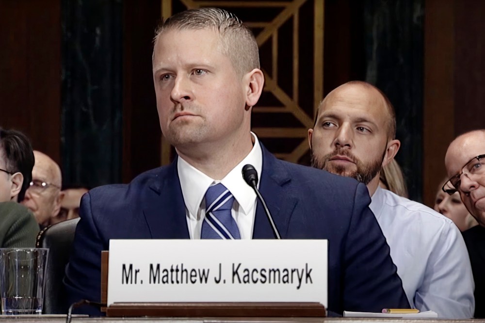 Matthew Kacsmaryk at his confirmation hearing on Capitol Hill in 2017.