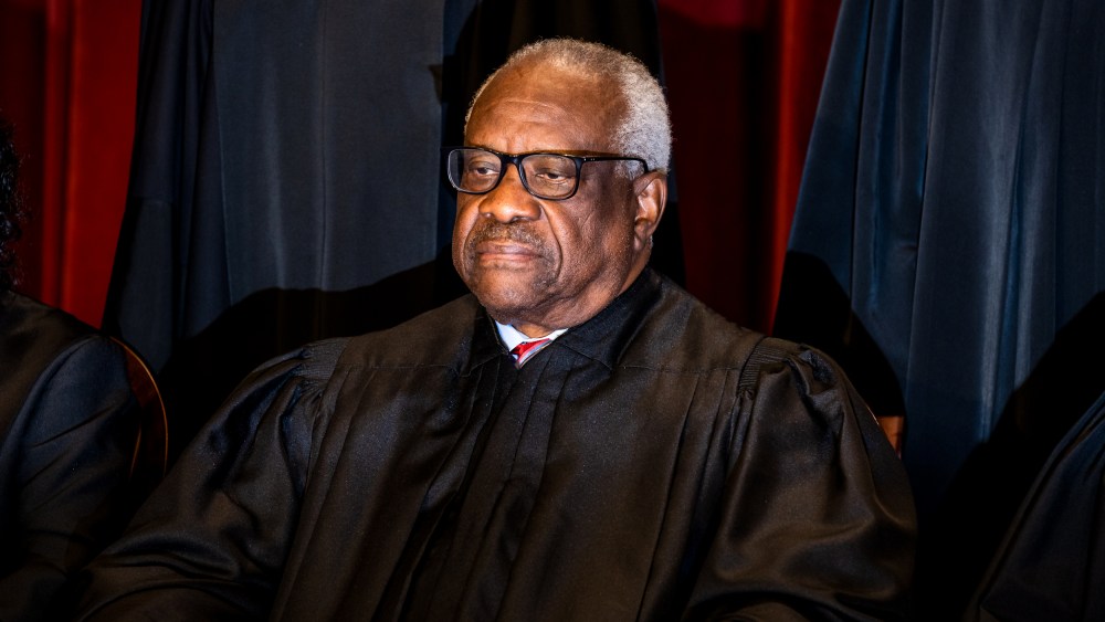 Associate Justice Clarence Thomas at the Supreme Court on Oct. 7, 2022.