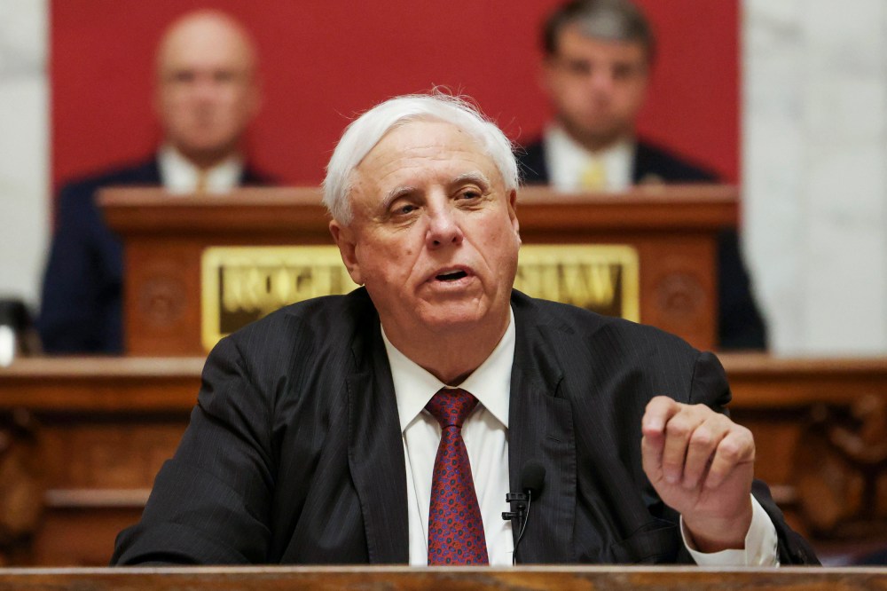 West Virginia Gov. Jim Justicel in Charleston, W.Va., on Jan. 11, 2023.