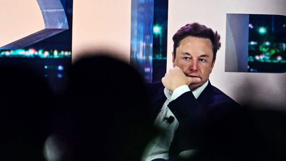 Twitter CEO Elon Musk at the company's marketing conference in Miami on April 18, 2023.