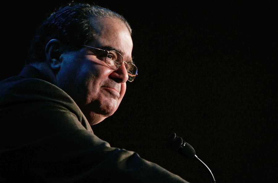 Supreme Court Justice Antonin Scalia speaks in McLean, Va., in 2006.