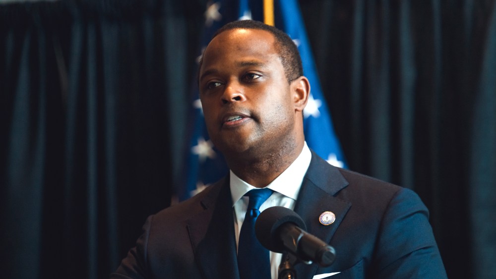 Kentucky Attorney General Daniel Cameron speaks during a press conference in Frankfort, Ky.
