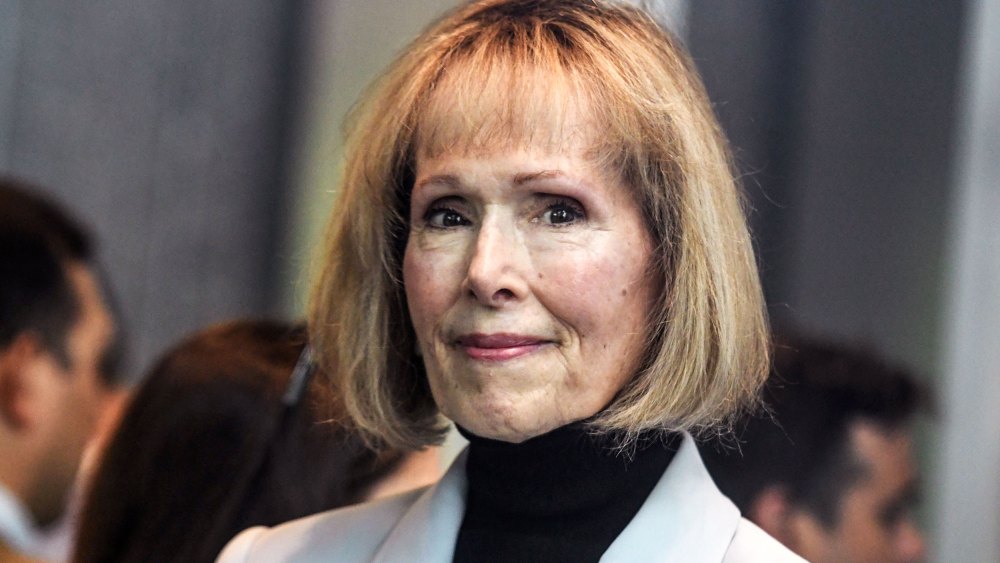 Magazine Columnist E. Jean Carroll arrives for her civil trial against former President Donald Trump at Manhattan Federal Court on May 08, 2023 in New York City. Attorneys for E. Jean Carroll and Donald Trump are set to give closing arguments Monday morning in the battery and defamation trial against the former president in Manhattan federal court.