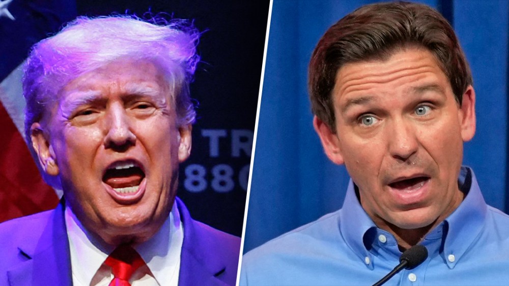 Former President Donald Trump and Florida Gov. Ron DeSantis.
