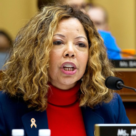 Rep. Lucy McBath D-Ga., speaks during the House Judiciary Committee hearing on gun violence, at Capitol Hill in Washington, Wednesday, Feb. 6, 2019.