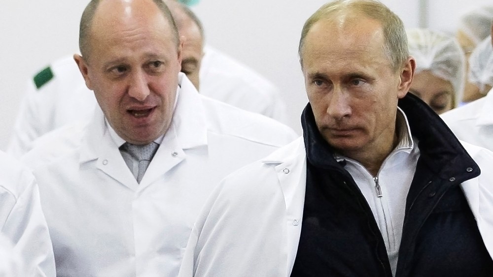 Yevgeny Prigozhin and Russian President Vladimir Putin