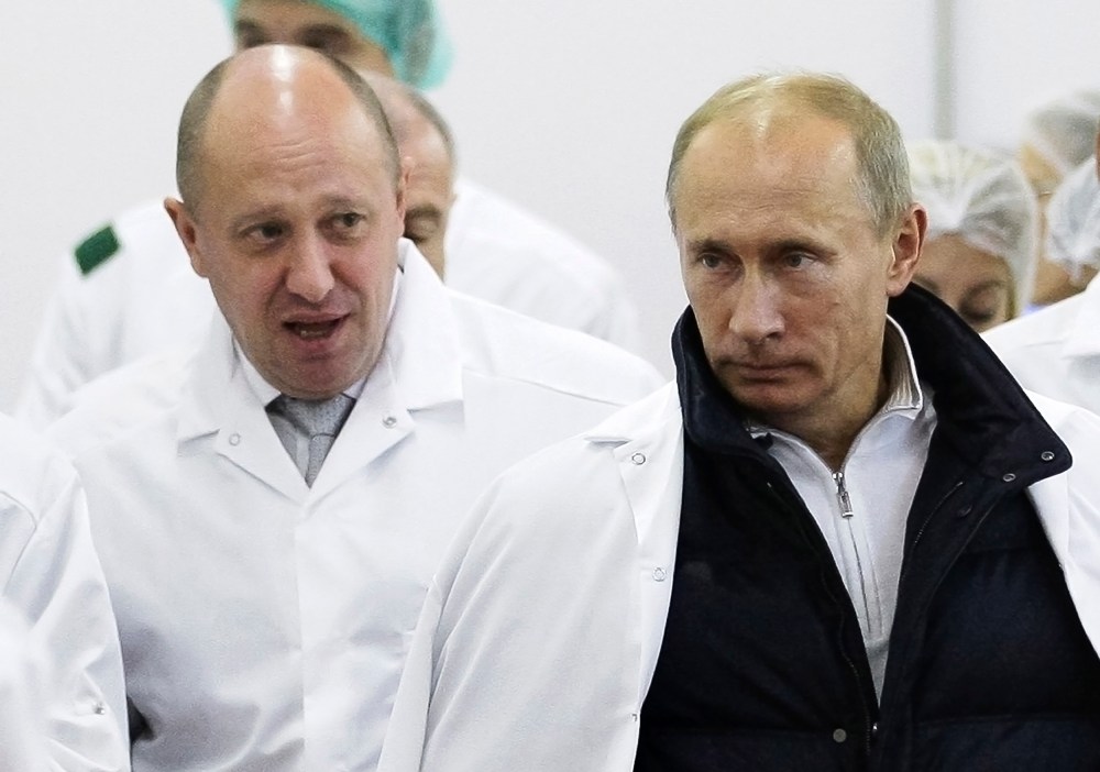 Yevgeny Prigozhin and Russian President Vladimir Putin