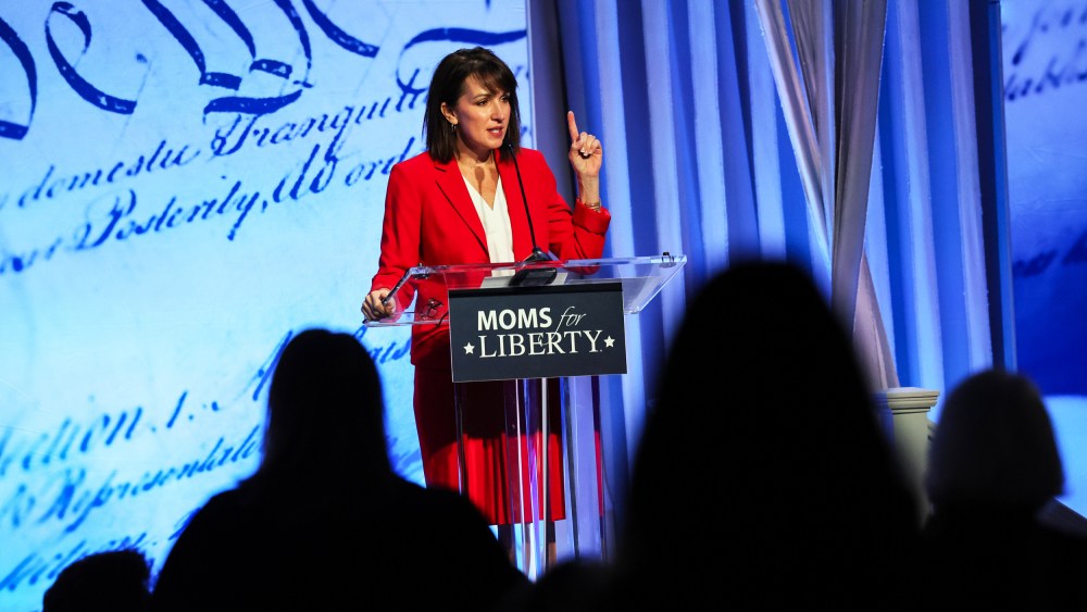 Moms for Liberty co-founder Tina Descovich during the Moms for Liberty national summit in Philadelphia on June 30, 2023.