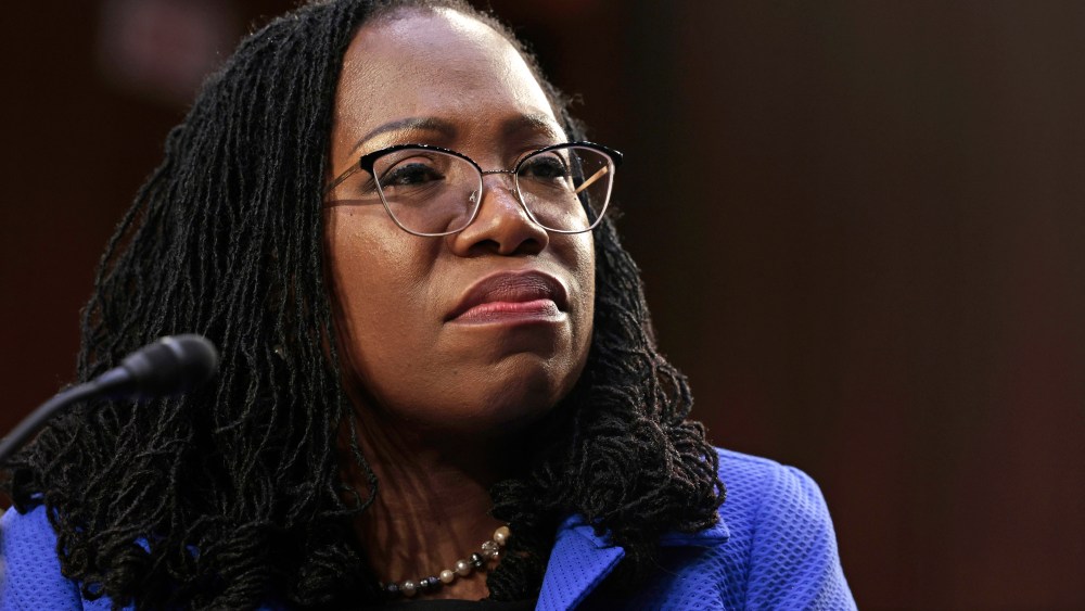 Judge Ketanji Brown Jackson speaks during her confirmation hearing at the Capitol