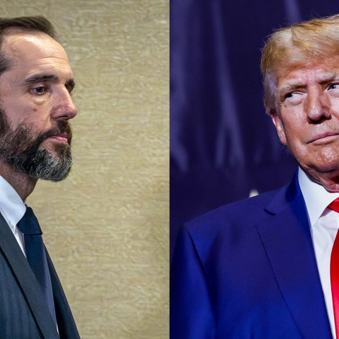 Special counsel Jack Smith;  Former President Donald Trump.