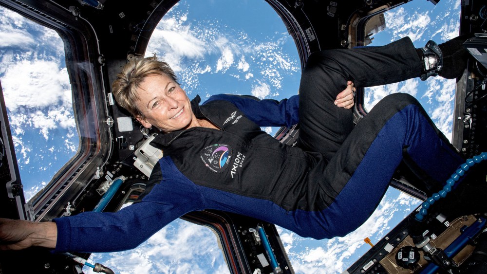 Peggy Whitson in space with Axiom. In May, at the age of 63, former NASA astronaut Dr. Peggy Whitson made history as the first woman to command a private space mission with Axiom on the 10-day Ax-2 mission.