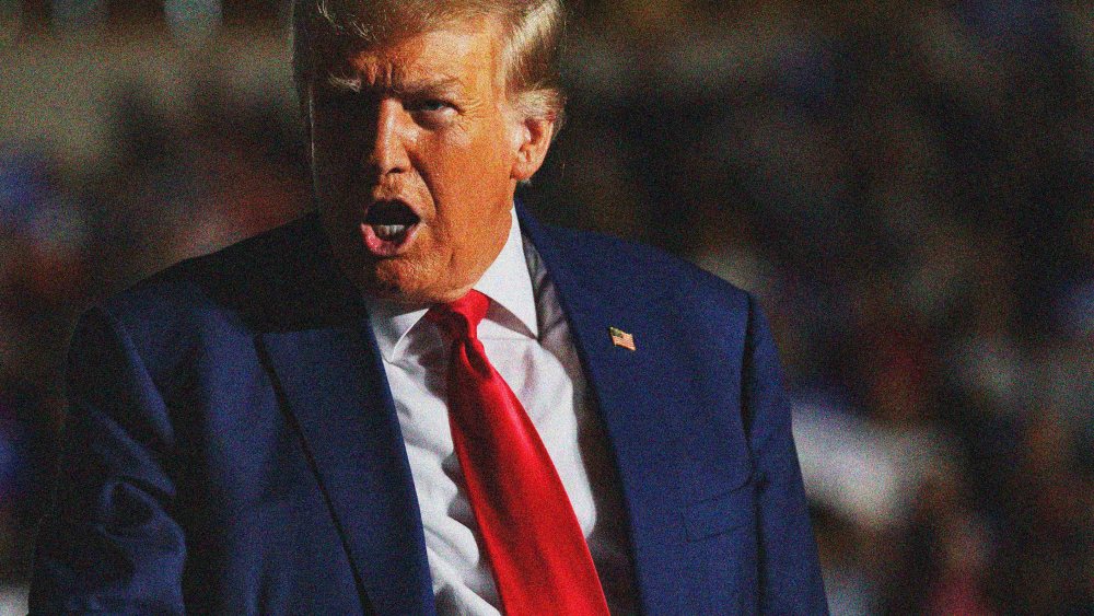 Donald Trump Holds A Campaign Rally In Erie, Pennsylvania
