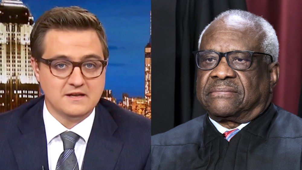 Chris Hayes, Supreme Court Justice Clarence Thomas.