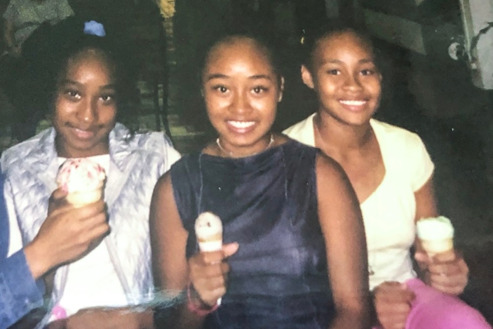 Columnist and activist Amira Barger, center, spent her younger years visiting the Micronesian island of Yap with her extended family.