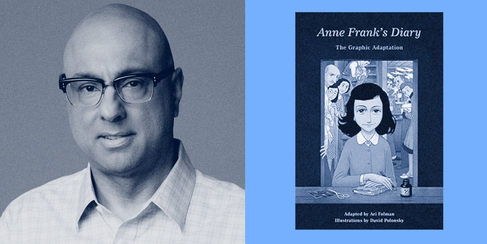 Photo Illustration: Ali Velshi and "Anne Frank's Diary: The Graphic Adaptation"
