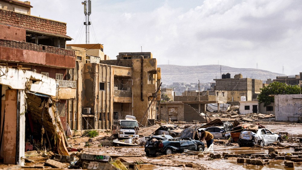 At least 150 people were killed when freak floods hit eastern Libya, officials said on September 11, after the storm's torrential rains battered Turkey, Bulgaria, and Greece.