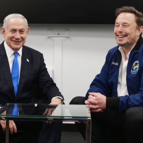 Benjamin Netanyahu and Elon Musk.