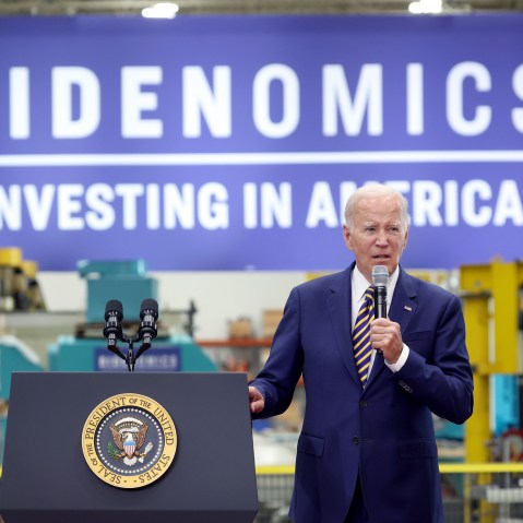 President Biden Delivers Remarks On Bidenomics In Milwaukee