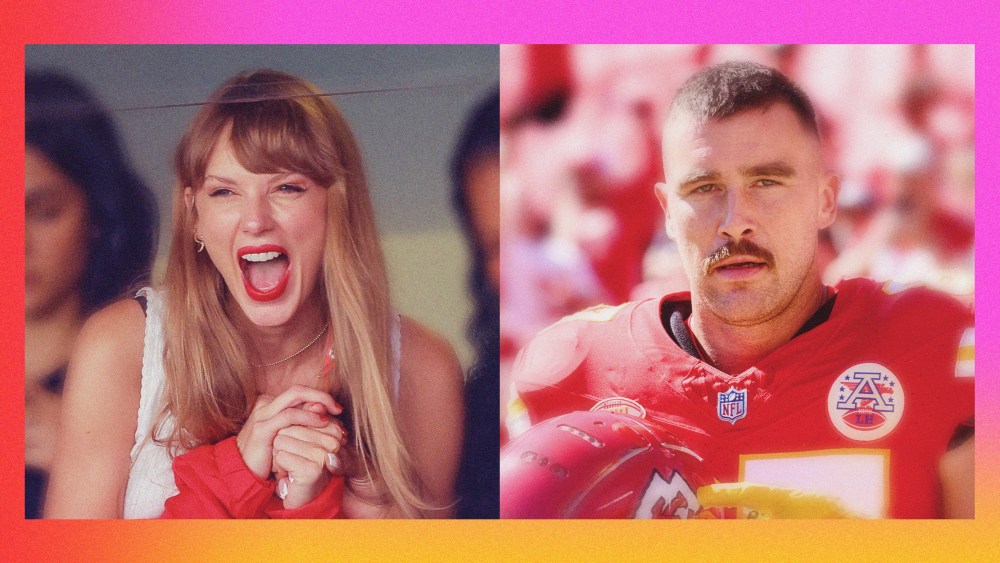 Images of Taylor Swift and Travis Kelce at the Kansas City Chiefs game on Sept. 24.