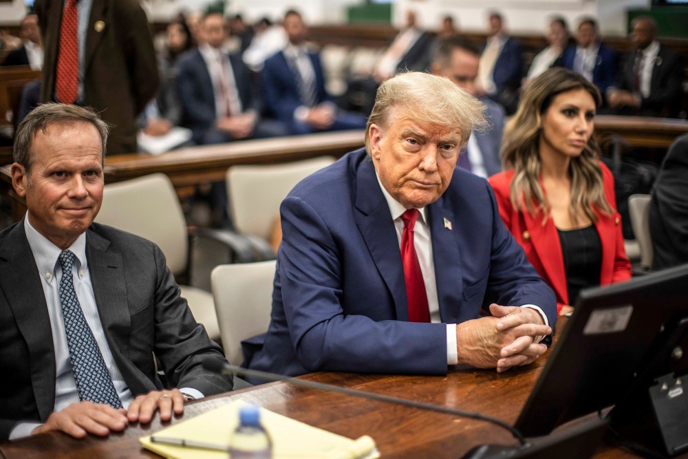 Former President Donald Trump appears in court in New York on Oct. 3, 2023.