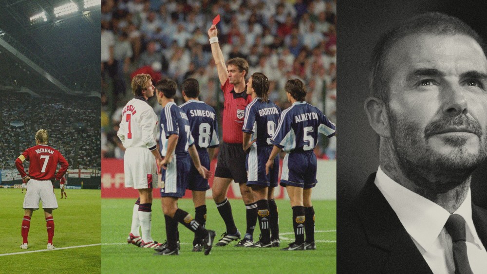 Photo illustration of David Beckham.