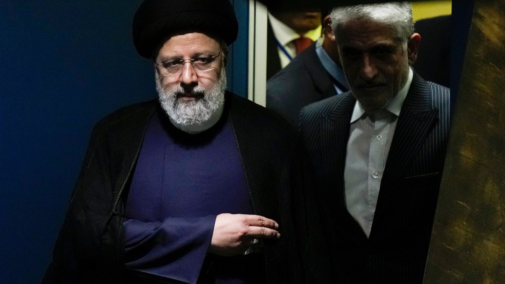 Iran’s President Ebrahim Raisi arrives to address the UNGA.