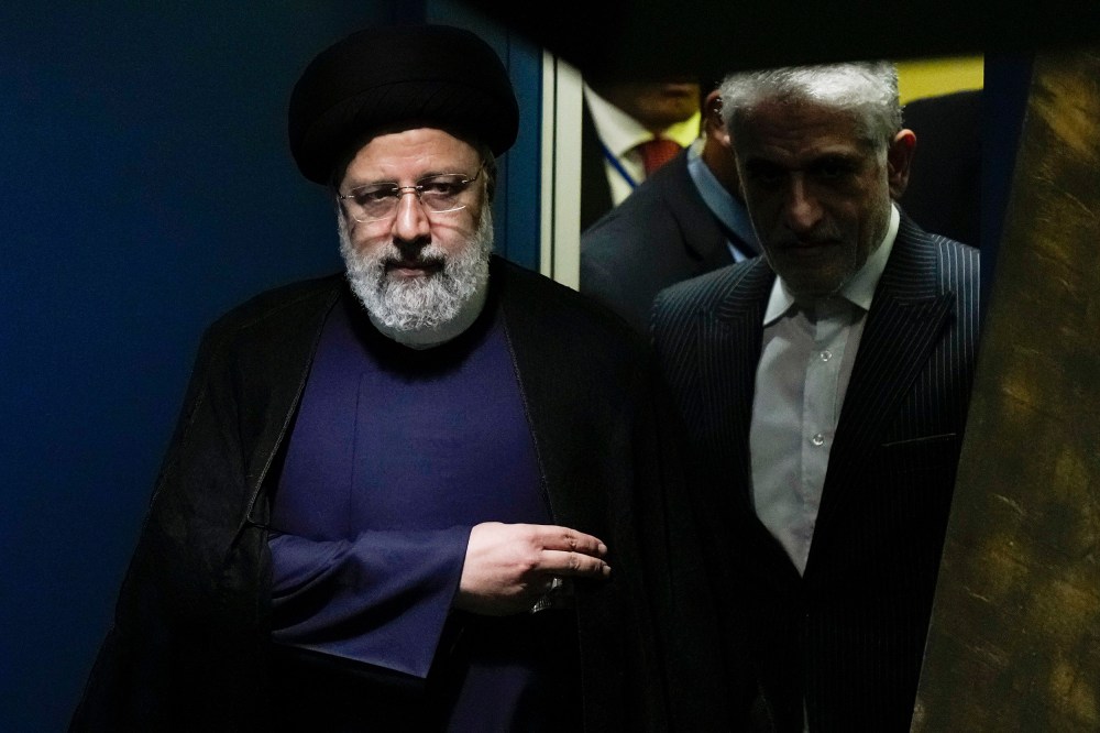 Iran’s President Ebrahim Raisi arrives to address the UNGA.